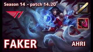 【EUWサーバーD4】T1 Faker アーリAhri VS サイラスSylas MID  Patch1420 EUW Ranked【LoL】 [upl. by Amoeji]