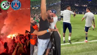 Messi And Neymar Shocked By Completely Crazy Fans In Israel  Maccabi Haifa vs PSG [upl. by Arrej]