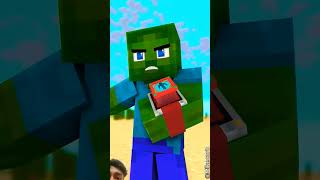 Zombie Becomes Buff Herobrine In Iron Man Challenge Transform Watch minecraft [upl. by Ybor528]