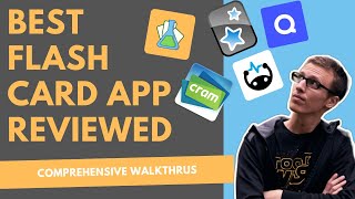 Best Flashcard App A Review of Anki Quizlet Flashcard Lab Cram and Brainscape [upl. by Oraneg38]