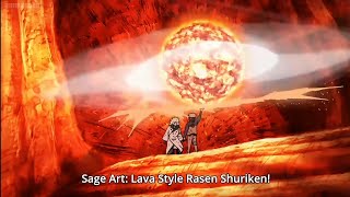 2 Scene Uzumaki Naruto  Senpou Yoton RasenShuriken HD [upl. by Enymzaj]