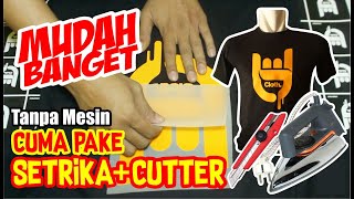 CARA SABLON KAOS SENDIRI BISA DIJUAL [upl. by Ardied]