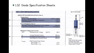 전자회로1 Ch15 Diode Sec112 Diode datasheet 다이오드 데이터시트 [upl. by Altis351]