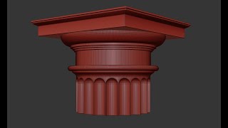 3Ds MAX Doric capital by Grishin Michael [upl. by Asyral]