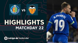 Resumen de Getafe CF vs Valencia CF 10 [upl. by Tremml]