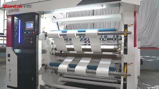 ZTMK Self adhesive paper slitting rewinding machine [upl. by Ygiaf]