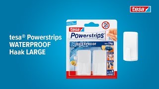 tesa Powerstrips kunststof haak WATERPROOF [upl. by Silyhp]