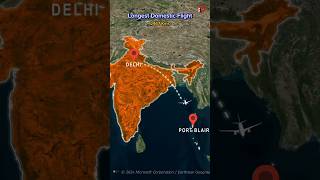 Longest amp Shortest Flight Routes of India ✈️🤯 dreameatamil shorts shortstamil [upl. by Gauthier]