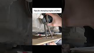 Tips for changing engine oil filter foryou repair fypシ゚viral car [upl. by Gney35]