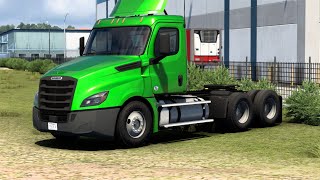 ATS  Freightliner Cascadia Day Cab Transporting a Reservoir from Yuma [upl. by Norek]