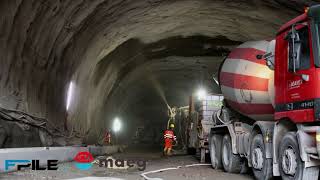 11 07 2021 westring tunnel innenausbau b 129 erste verrohrungen [upl. by Buckels]