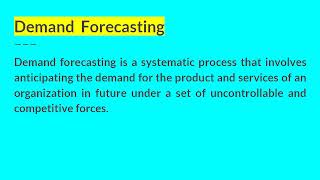 Demand Forecasting I Managerial Economics I AKTU [upl. by Cordie53]