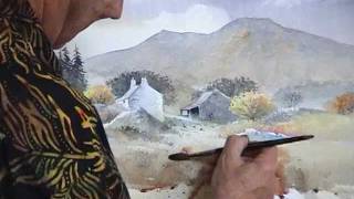 David Bellamy demonstrates a farmyard in watercolour [upl. by Ahsenac839]