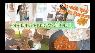 RENOVATION🌟 ON VIDE TOUTE LA MAISON POUR LA PEINTURE 🌟RECETTE DE DINNER FACILE ET DELICIEUX [upl. by Brogle]