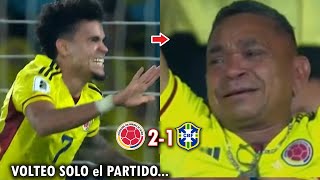 quotAYUDAME DIOSquot LUIS DIAZ HACE LLORAR A COLOMBIA Y A SU PADRE tras DOBLETE  COLOMBIA VS BRASIL 21 [upl. by Manon760]