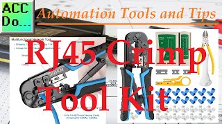 Automation Tools  RJ45 Crimp Tool Kit [upl. by Okomom199]