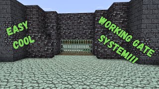 How To Build a Working Castle Gate in Minecraft Bedrock 120 xboxps4mcpewindows 10 [upl. by Madlin187]