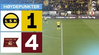 Lillestrøm 1  4 Viking  Høydepunkter [upl. by Latrina935]