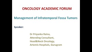 Management of Infratemporal Fossa TumorsDr Priyanka Raina [upl. by Dloreh]