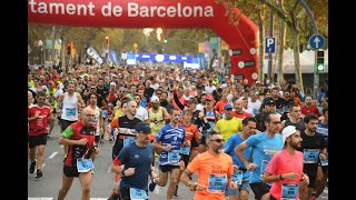 Salida eDreams Media Maratón Barcelona 2021 [upl. by Eneroc]