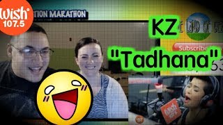 KZ TadhanaLive on Wish 107 5 COUPLES LIVE REACTION [upl. by Analise]