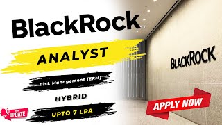 BlackRock Job BlackRock Analyst BlackRock Interview  BlackRock  BlackRock Hiring  BlackRock [upl. by Loziram]