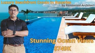 🏖️ Luxury Beachfront Condo in Bucerias by Renowned Architect  Stunning Ocean Views  749K [upl. by Carbone651]