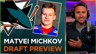 Matvei Michkov 2023 NHL Draft Profile San Jose Sharks Preview [upl. by Sirak]