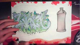 Wildstyle graffiti blackbook piece speed drawing quotLIFEquot requested PROMARKERS [upl. by Weinreb]