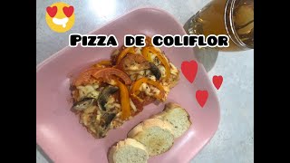 PIZZA DE COLIFLOR KHARELY FIEL NUT [upl. by Dorita]