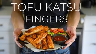 SUPER CRISPY Tofu Katsu Fingers Recipe youll FALL IN LOVE WITH [upl. by Worthy]