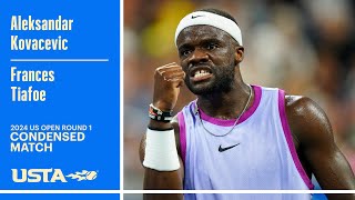 Aleksandar Kovacevic vs Frances Tiafoe Condensed Match  2024 US Open Round 1 [upl. by Areid]