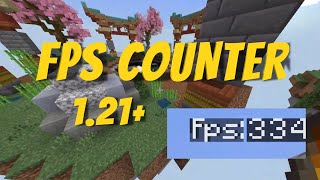 BEST FPS Counter 121 MCPE Minecraft Bedrock  PC MOBILE ayystar [upl. by Evanthe]