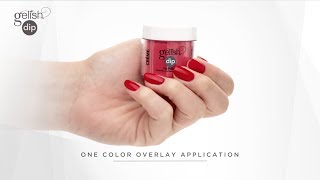 Gelish Dip Step by Step Color Overlay Application [upl. by Edie207]