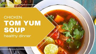 Healthy dinner ideas for weight loss  chicken tom yum soup yt ytshortsindia youtube subscribe [upl. by Idonna]