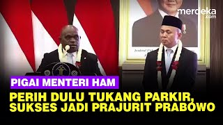 Perih Pigai Pidato Sertijab Menteri HAM Dulu Tukang Parkir Sukses Jadi Prajurit Prabowo [upl. by Atiuqat]