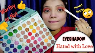 SFR Hated With Love Eyeshadow Pallate Honest ReviewDemohand swatches cuffs and lashesjvstyles [upl. by Ymrej455]