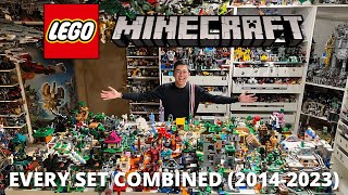 I Combined EVERY LEGO Minecraft Set into One Massive Layout 20142023 [upl. by Jemima]