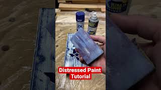 DISTRESSED PAINT TUTORIAL  sharethepositivenovember  Distressed Paint [upl. by Annekim254]