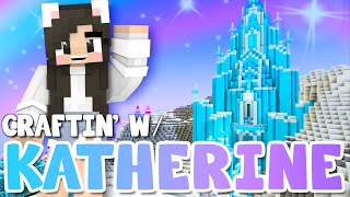 💙 Minecraft FROZEN Ice Castle  Arendelle Ice Rink Craftin w Katherine Ep14 [upl. by Enoval672]