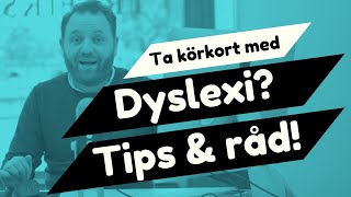 Ta körkort med dyslexi  Tips för teori amp praktik [upl. by Ridglee]