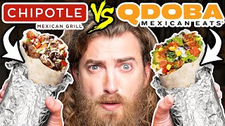 Chipotle vs Qdoba Taste Test  FOOD FEUDS [upl. by Tufts]