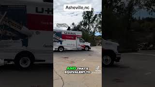 Asheville North Carolina Footage of Hurricane Helene Damage shorts flooding news [upl. by Koenig]