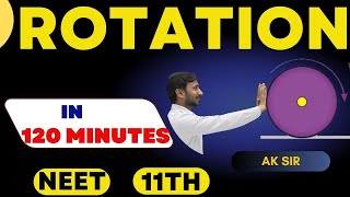 Complete Rotation In 120 Minutes  Rotational Motion Physics Class 11 Rotational Motion In One Shot [upl. by Onitnas]