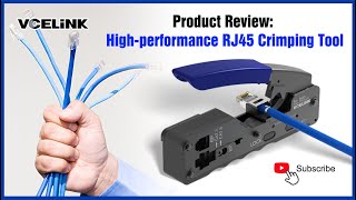 Product Review PassThru RJ45 Crimping Tool  VCELINK [upl. by Alverson]