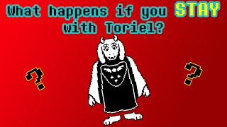 Undertale  What happens if you STAY with Toriel [upl. by Ativahs]