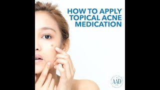 How to apply topical acne medication [upl. by Steddman285]