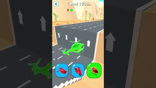 ShapeShifting 2 GAMEPLAY Level No 1206 Walkthrough  New Update Car Racing Shorts ShapeShifting [upl. by Yelrihs]