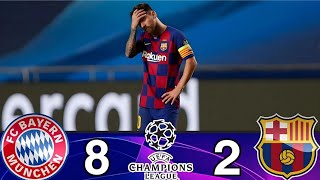 Bayern Munich harsh on Barcelona in a crazy match Bayern Munich 82 Barcelona [upl. by Wiburg]