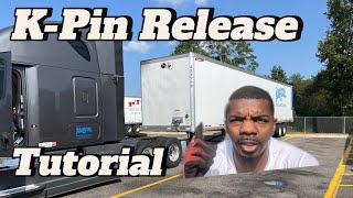 How to Use the KPin Release Button in a 2022 Freightliner Cascadia  Quick Tutorial [upl. by Nreval]